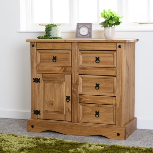 Image: 7289 - Corona 1 Door 4 Drawer Sideboard